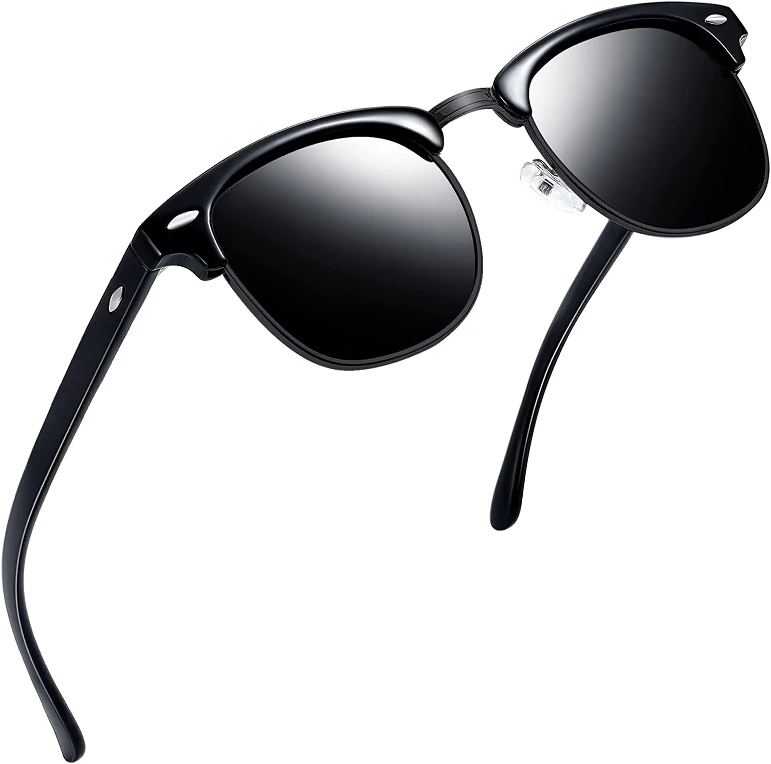 Classic Half Frame Sun Glasses with UV Protection & Polarized