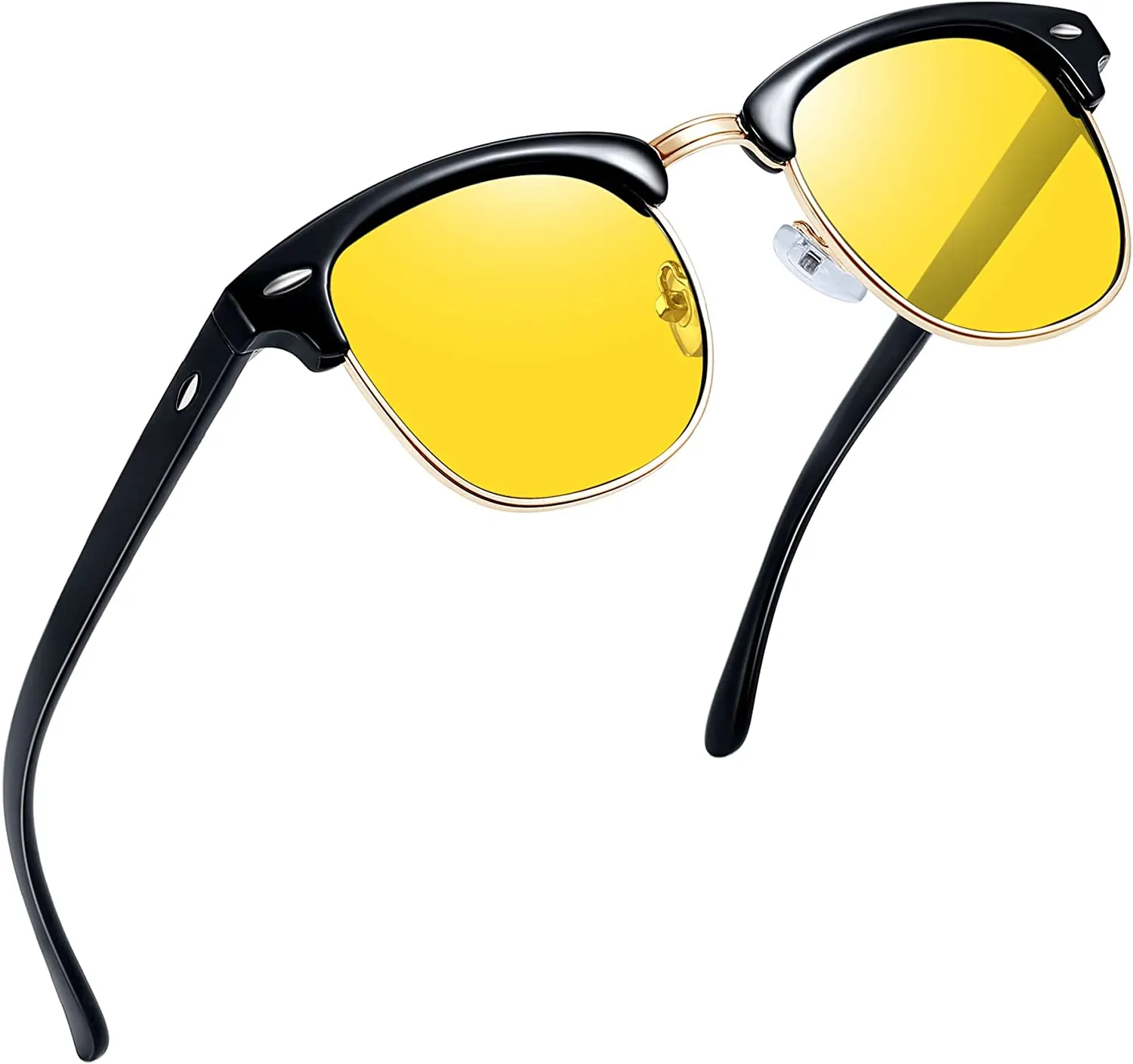 Classic Half Frame Sun Glasses with UV Protection & Polarized