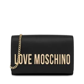 Clutch Donna con Tracolla LOVE MOSCHINO linea Smart Daily Maxi Lettering Nero