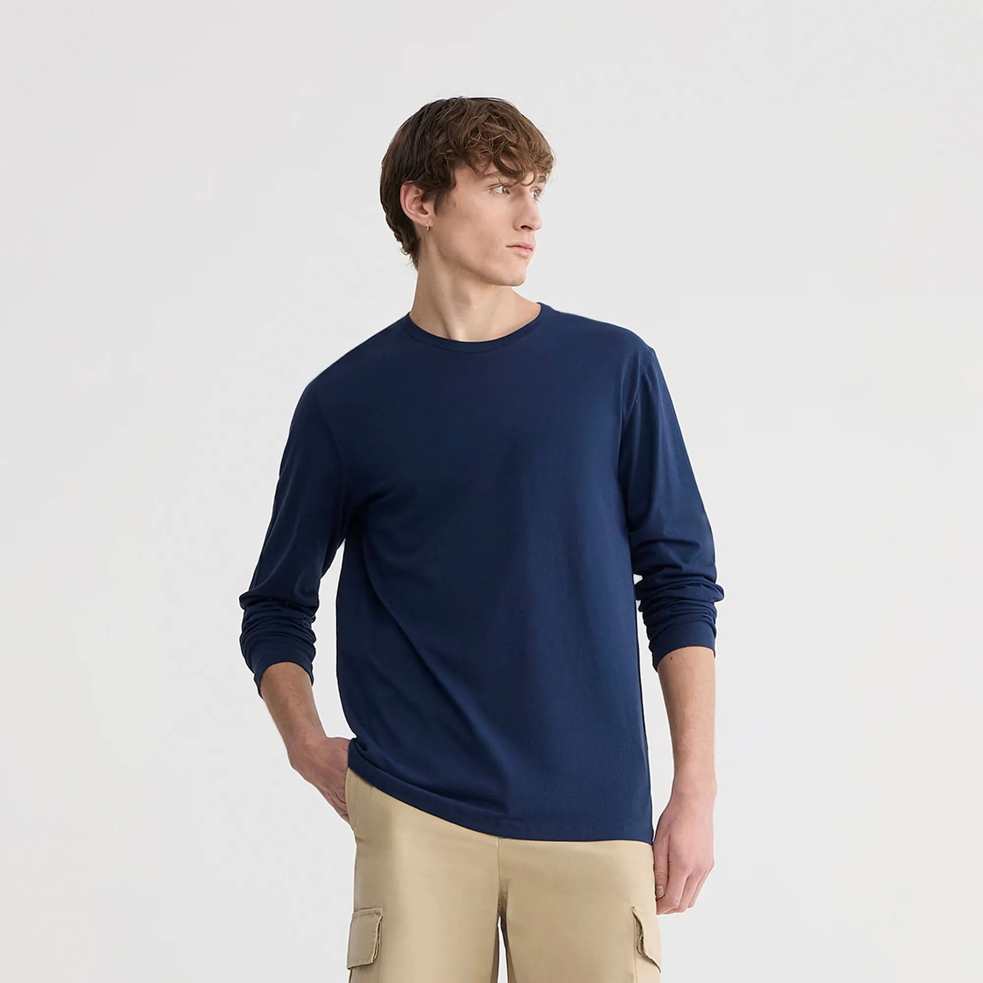 Crew Neck Long Sleeve T-Shirt