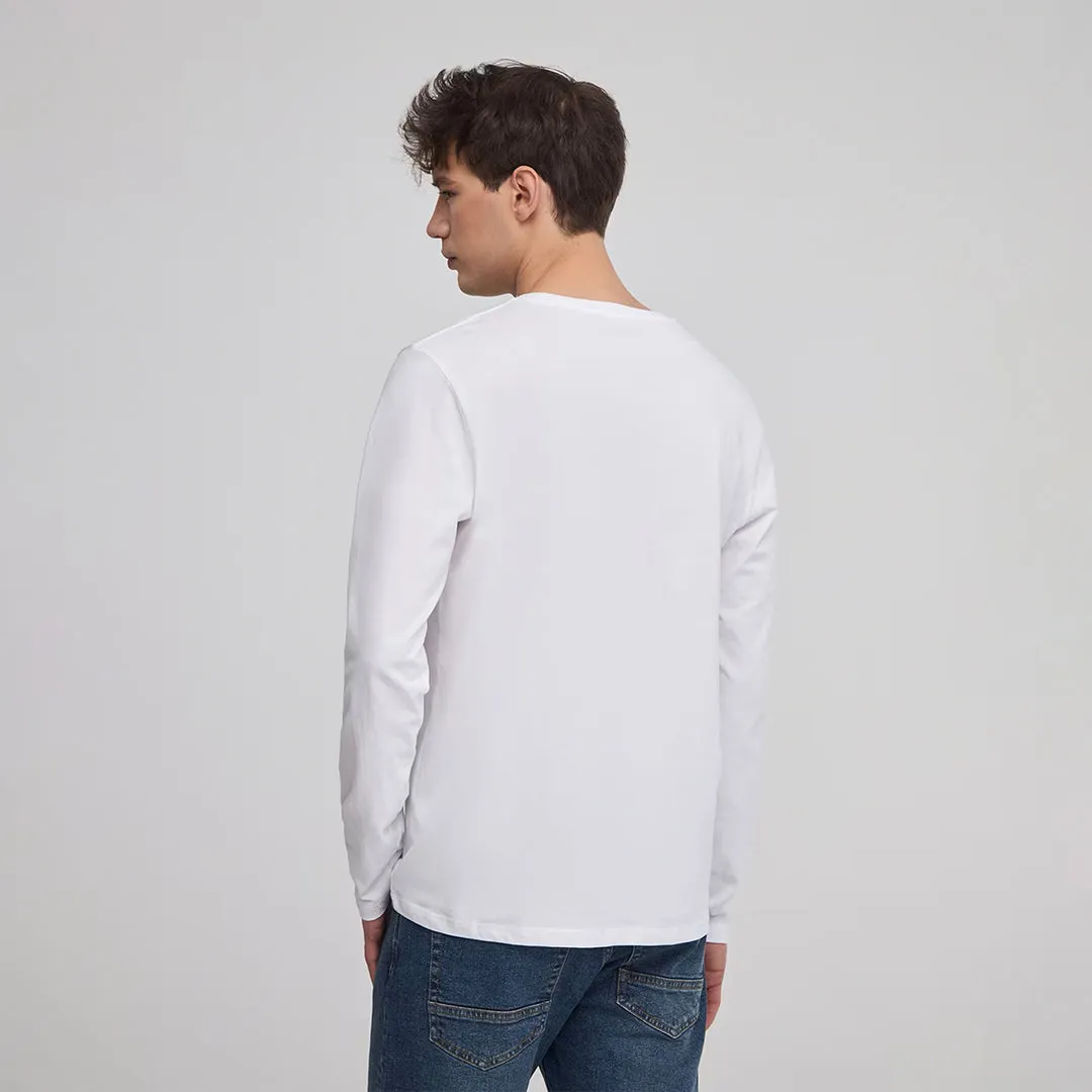 Crew Neck Long Sleeve T-Shirt