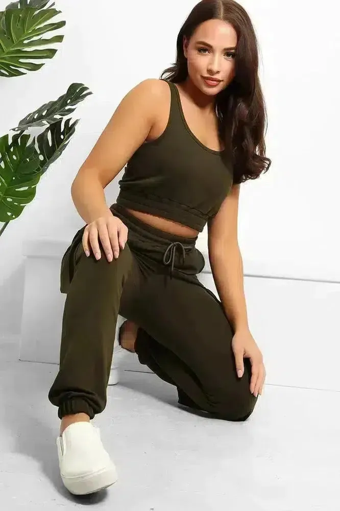 Crop Top and Utility Cargo Pants Set