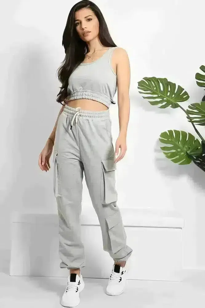 Crop Top and Utility Cargo Pants Set