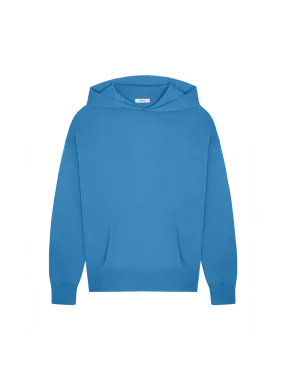 DNA Knitted Hoodie—geyser blue