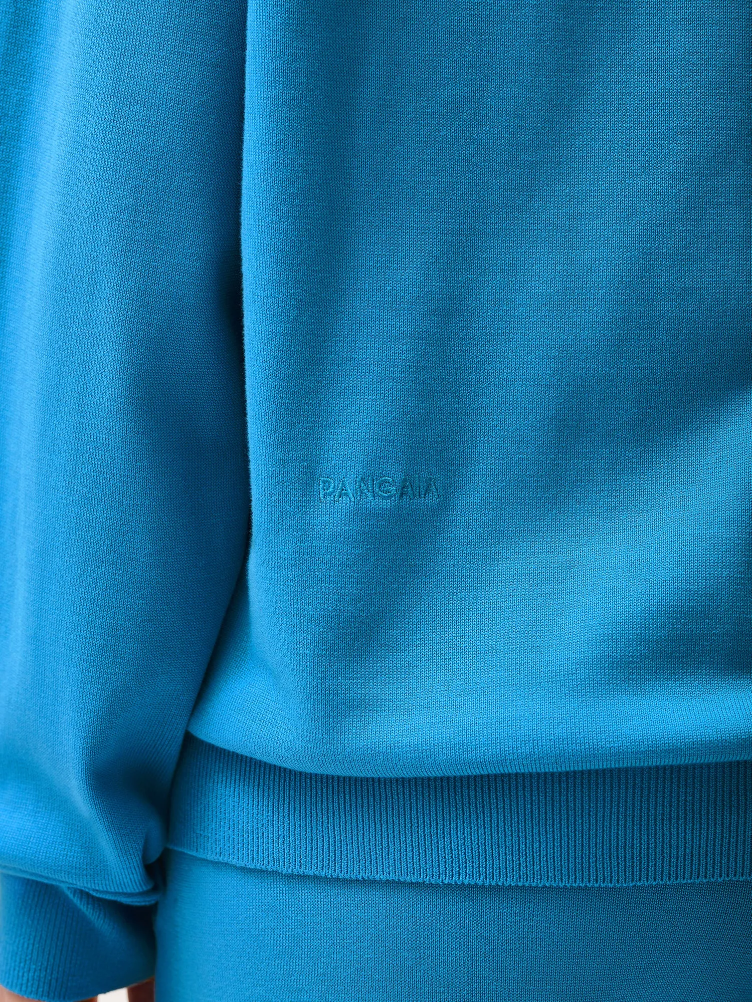 DNA Knitted Hoodie—geyser blue