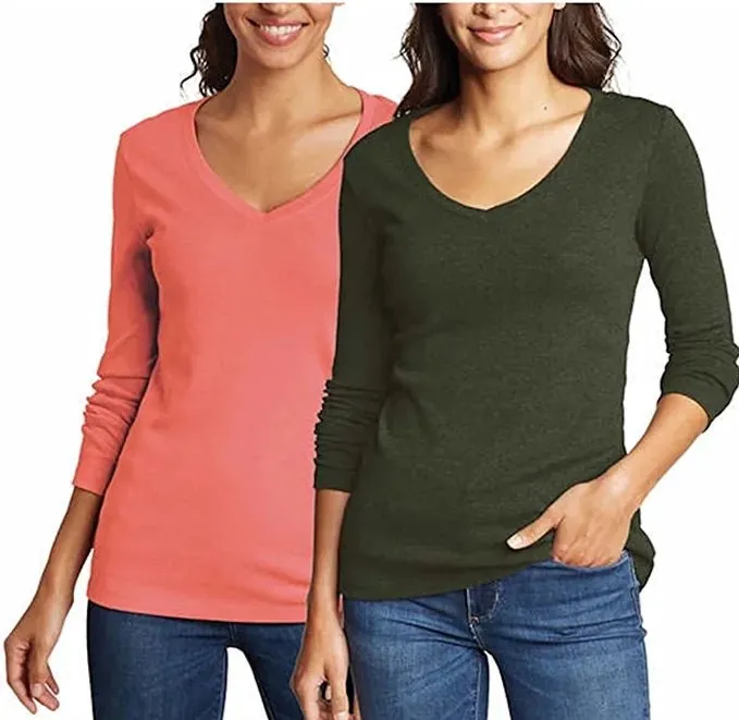 Eddie Bauer Women's Long Sleeve T-Shirts 2-Pack