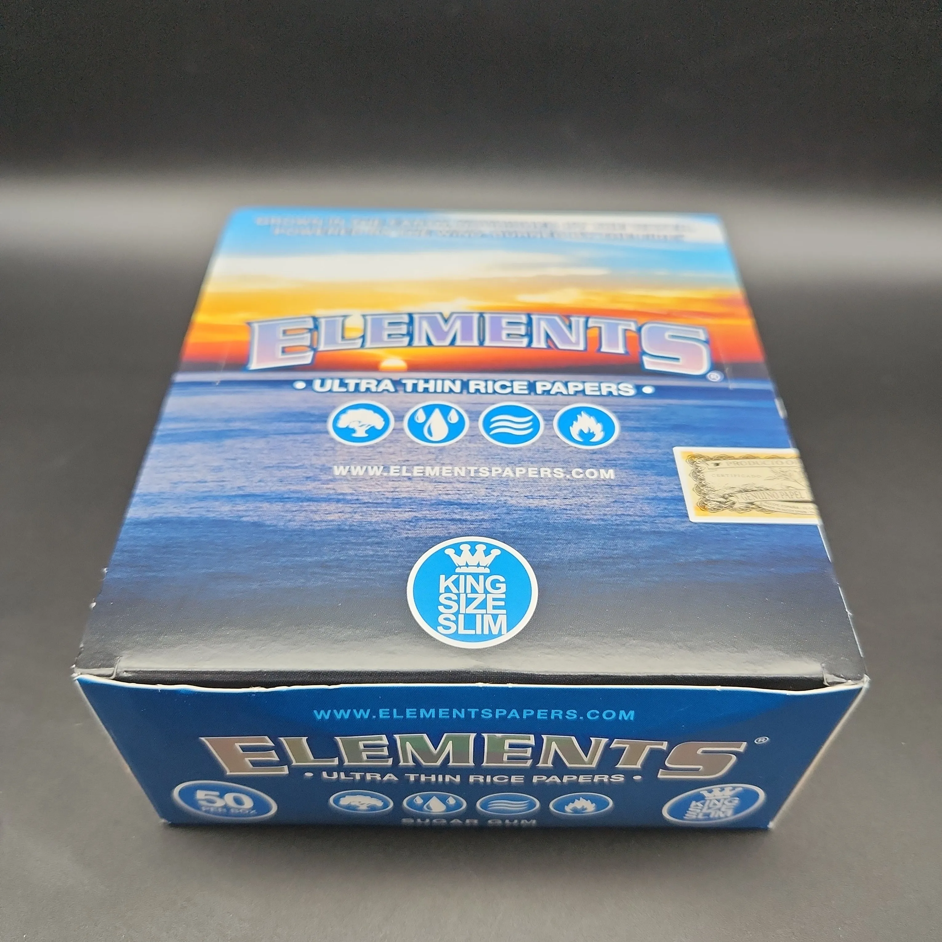 Elements Ultra Thin Kingsize Rice Rolling Papers - Box of 50