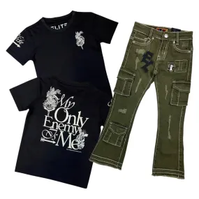 Elite Kids “Only Enemy” Olive Set