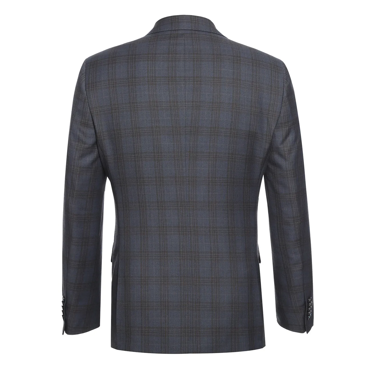 ENGLISH LAUNDRY Gray with Tan Check Notch Suit 72-55-555