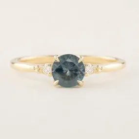 Estel Ring - 1.04ct Blue Green Montana Sapphire (One of a kind)