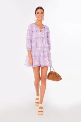 Exclusive Violet and Indigo Nila Dali Dress