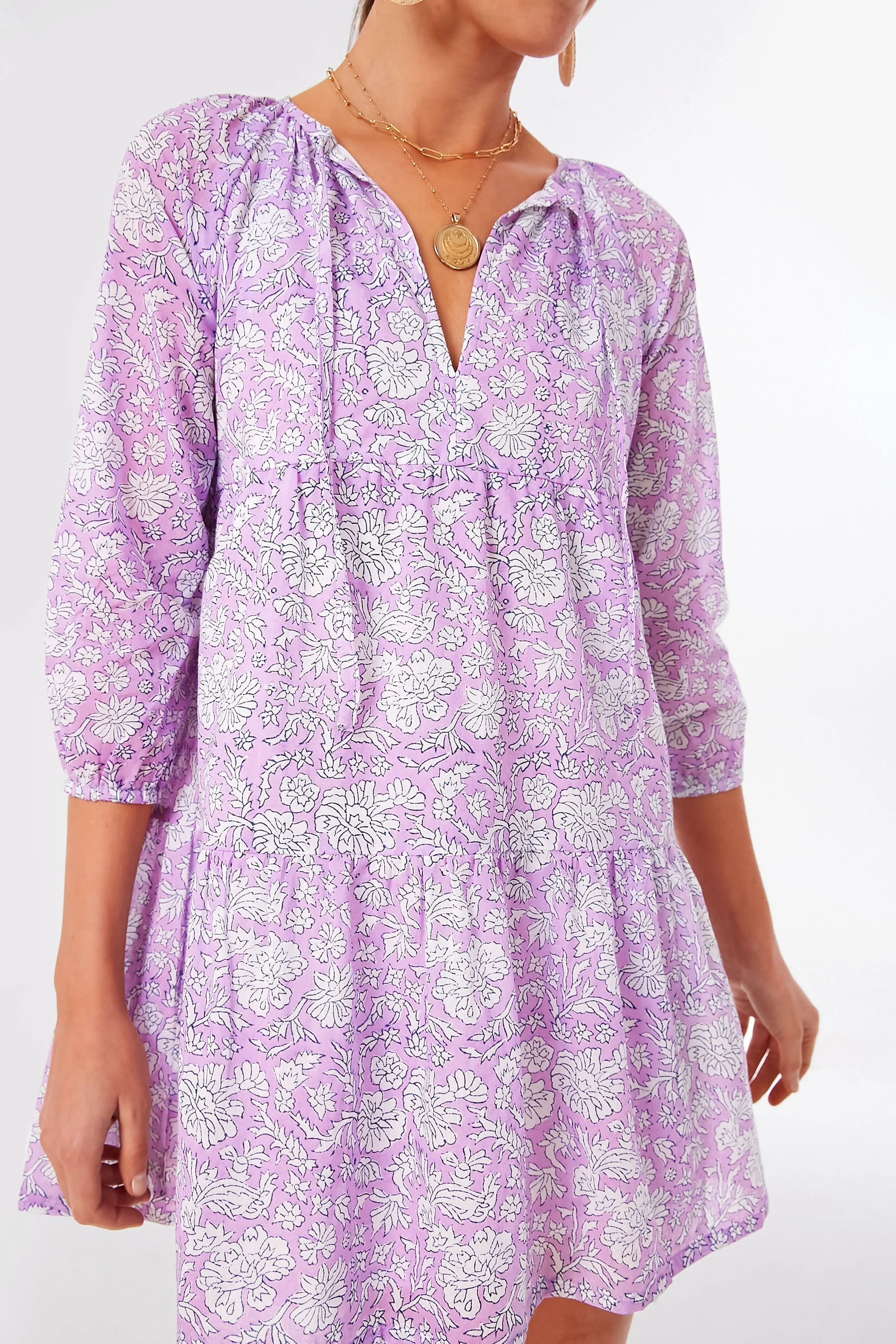 Exclusive Violet and Indigo Nila Dali Dress