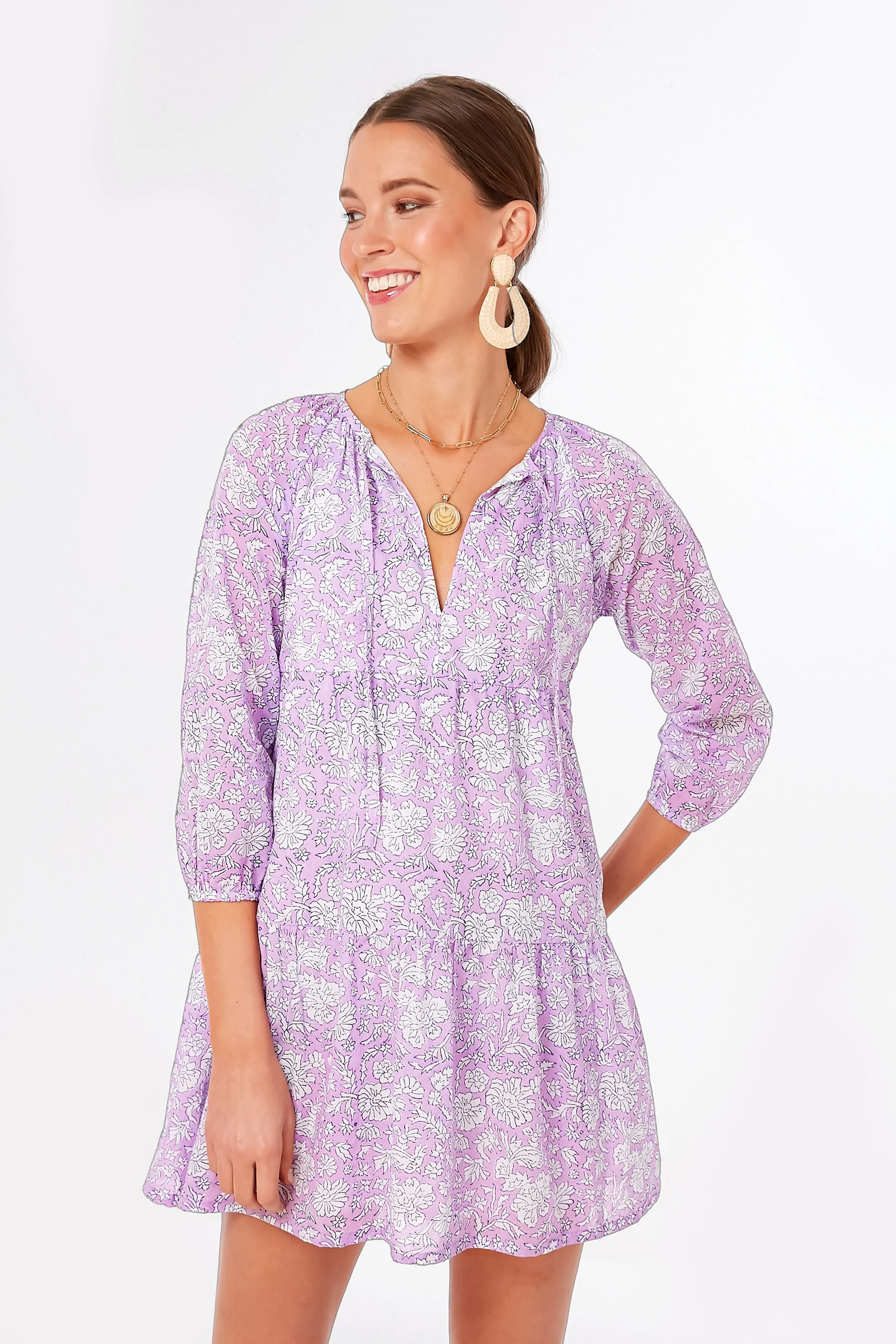 Exclusive Violet and Indigo Nila Dali Dress