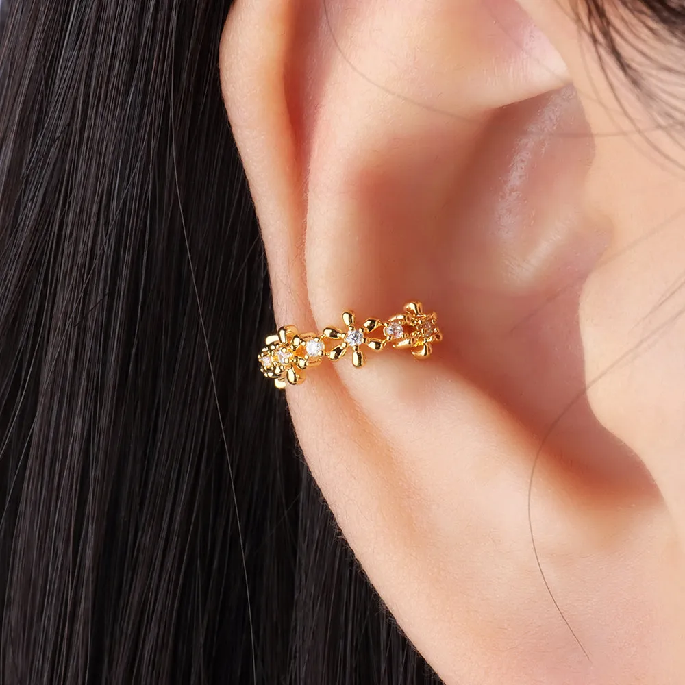 Exquisite Flower Ear Cuff