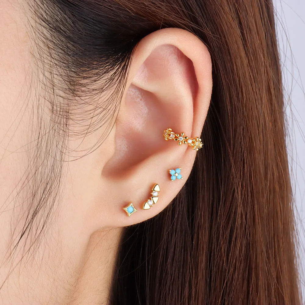 Exquisite Flower Ear Cuff