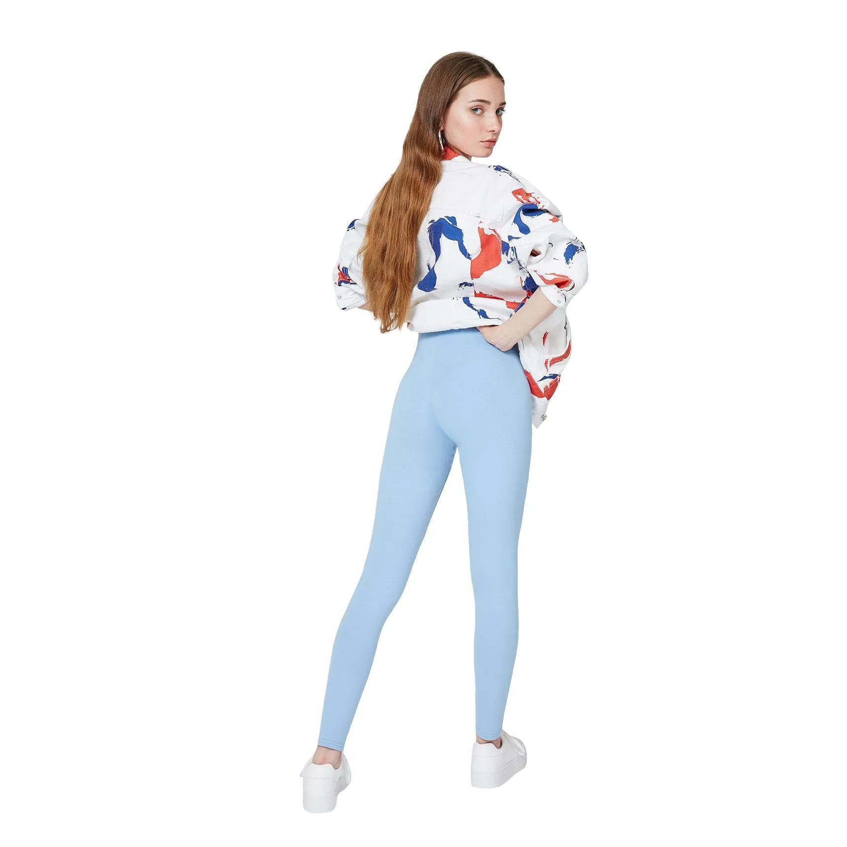 Fashion Tight Basic High Waisted Slogan Leggings