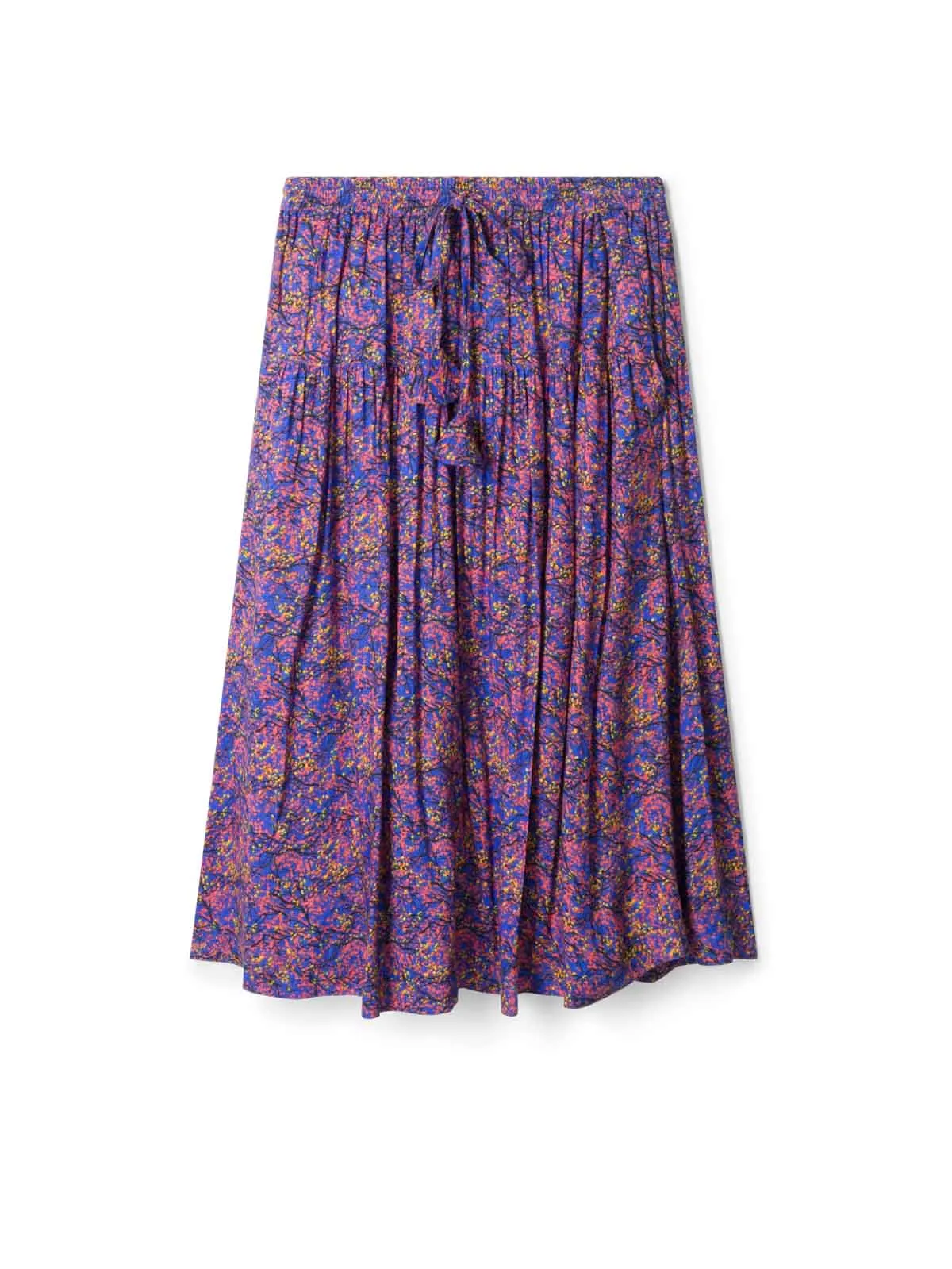 Fawn Lenzing™ Ecovero™ Printed Skirt - Periwinkle Blue