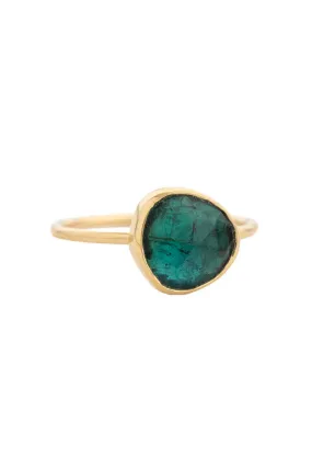 Faye Ring - Green Tourmaline 14k Yellow Gold