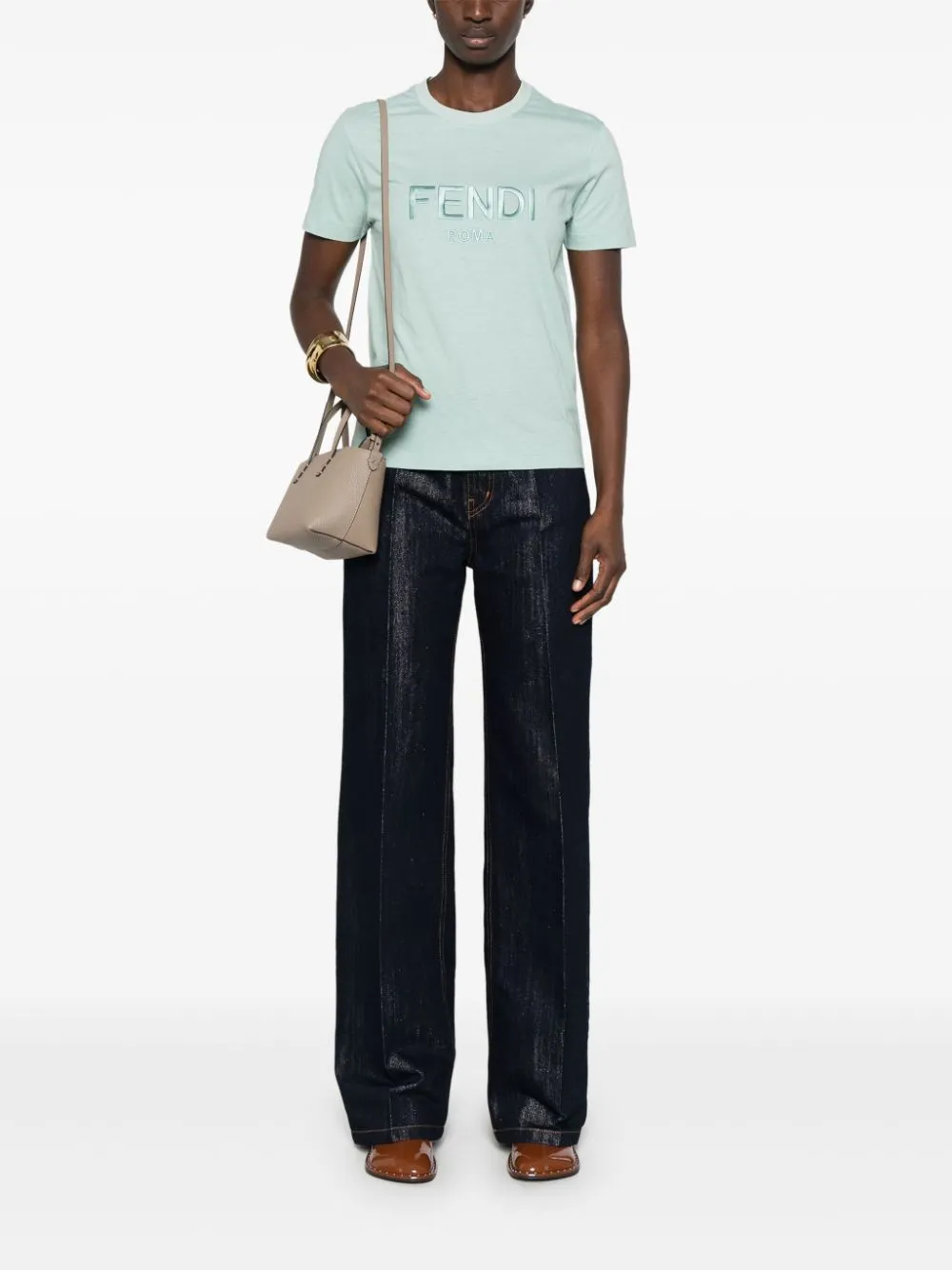 FENDI ROMA COTTON T-SHIRT