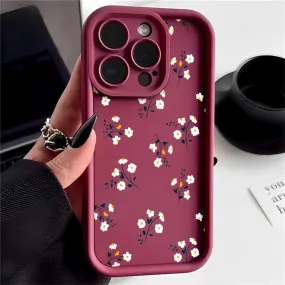 Flowers Red Cute Phone Case For Huawei Honor 50, 90, 20, and 9X Pro - CPC082 Pattern