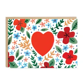 Folk Floral Card