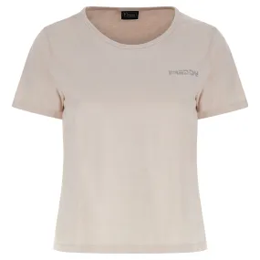 Freddy Lightweight jersey comfort crop top t-shirt FAIRC022X Z40X Moonbeam Direct Dyed 