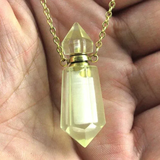 Gemstone Potion Bottle Necklace