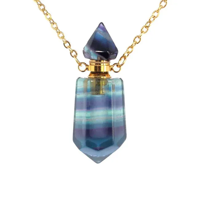 Gemstone Potion Bottle Necklace