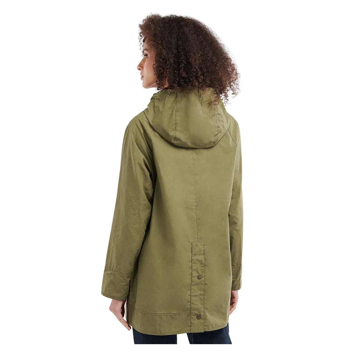 Giubbino Donna Barbour Oxburgh Showerproof Verde Oliva