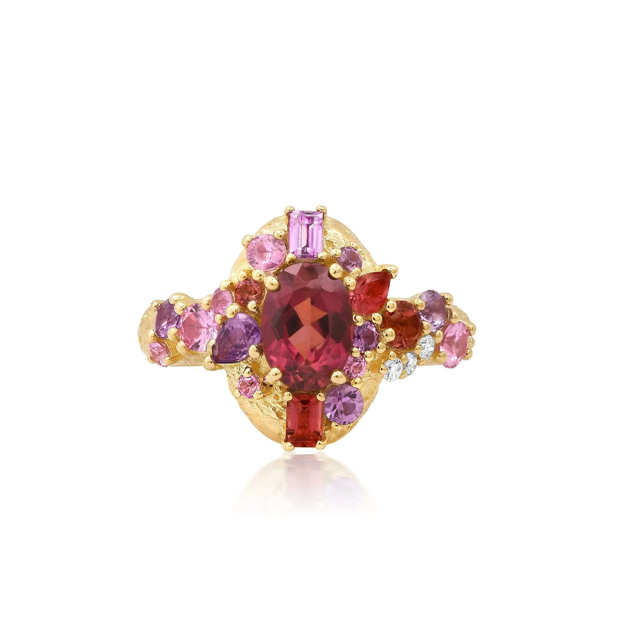 Gradient Rose Tourmaline Ring