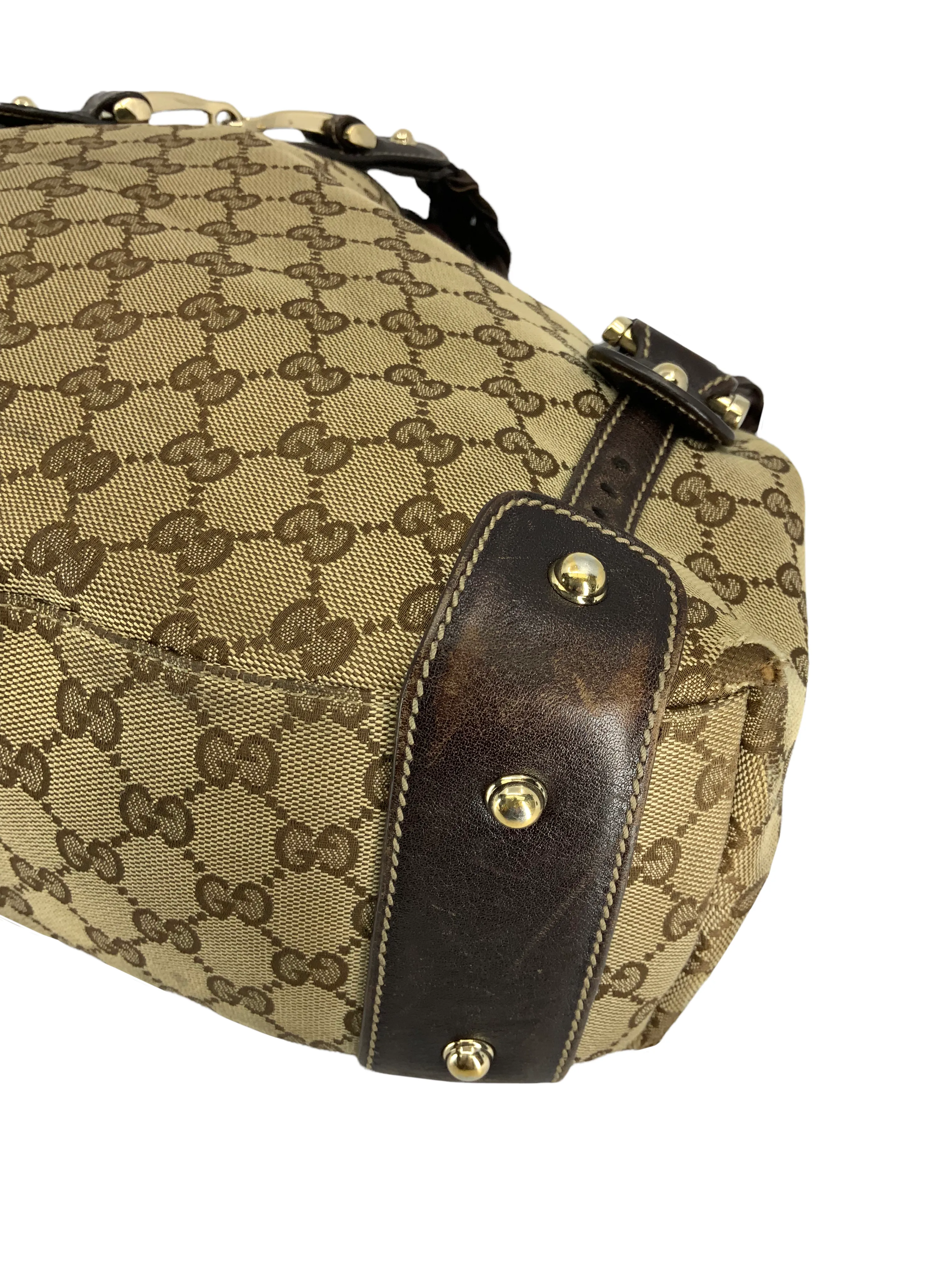 GUCCI Monogram Canvas Pelham Hobo