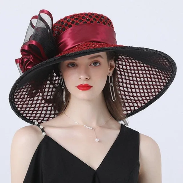 Hat Queen Benhamina (Wine Red)