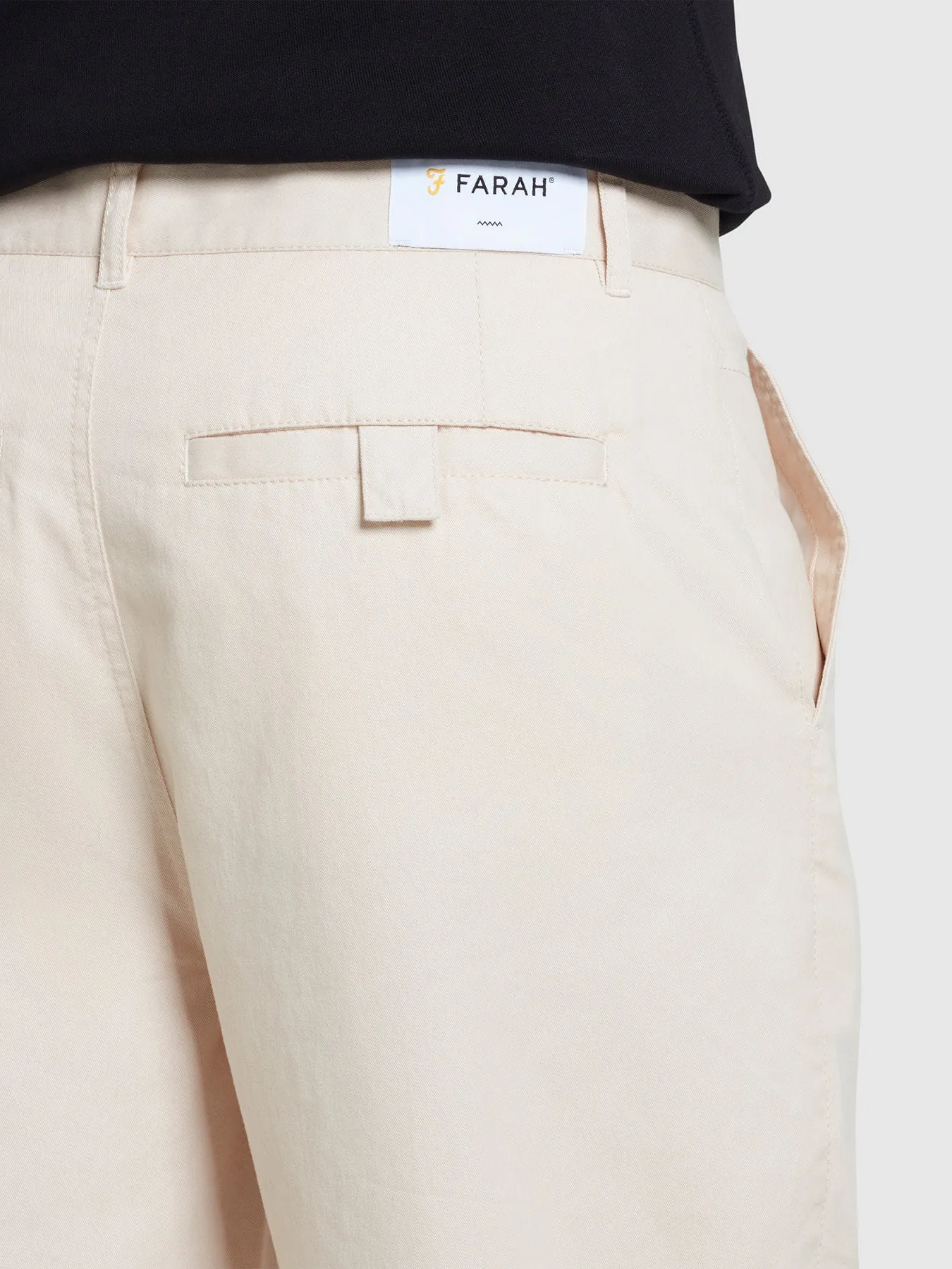 Hawtin Relaxed Tapered Fit Popperback Trousers In Fog