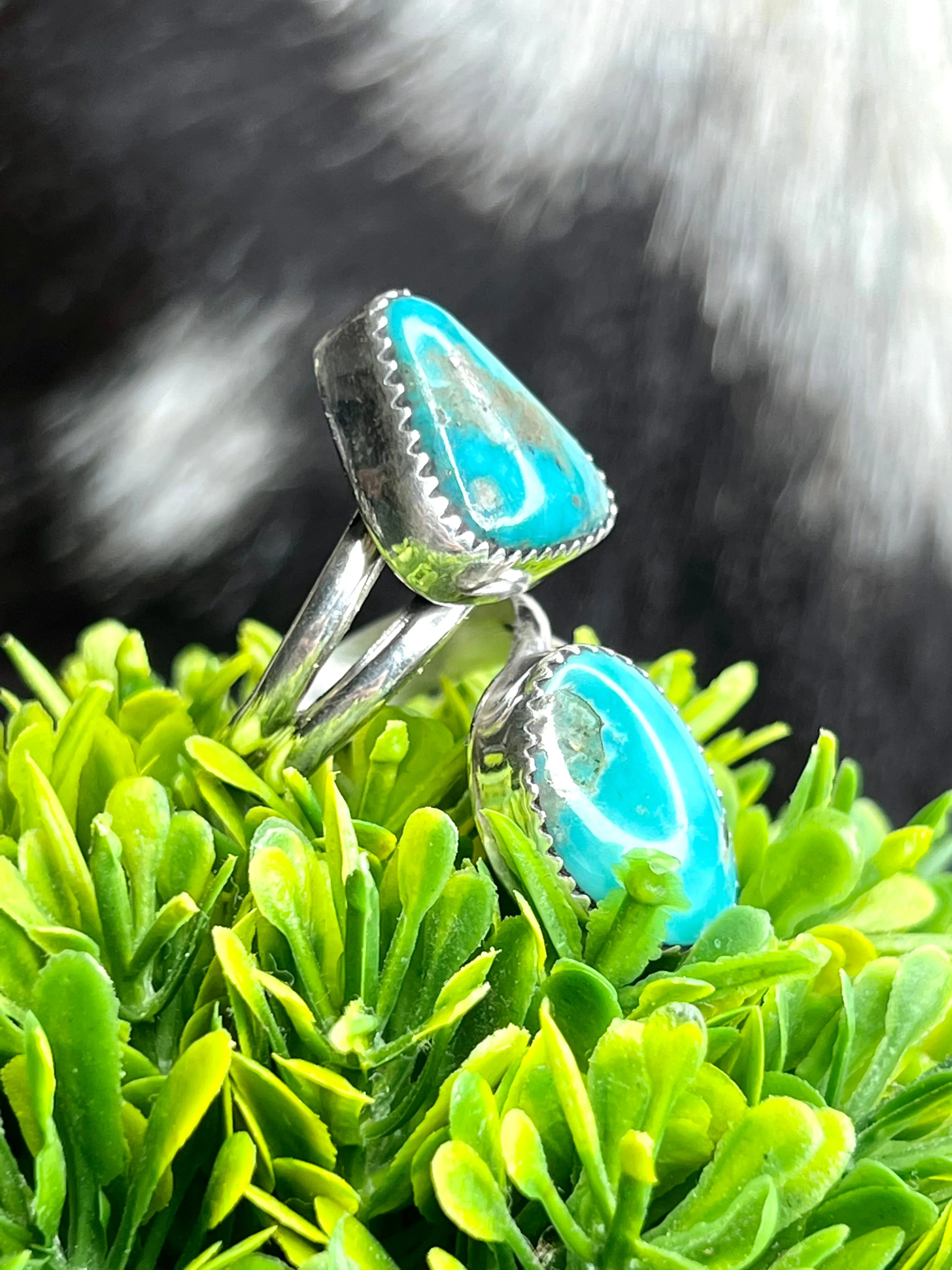 Jesse Adjustable Turquoise Sterling Silver Ring