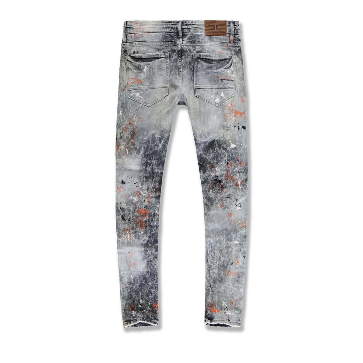 Jordan Craig Men's Sparta Striped Splatter Denim Jeans Starfish