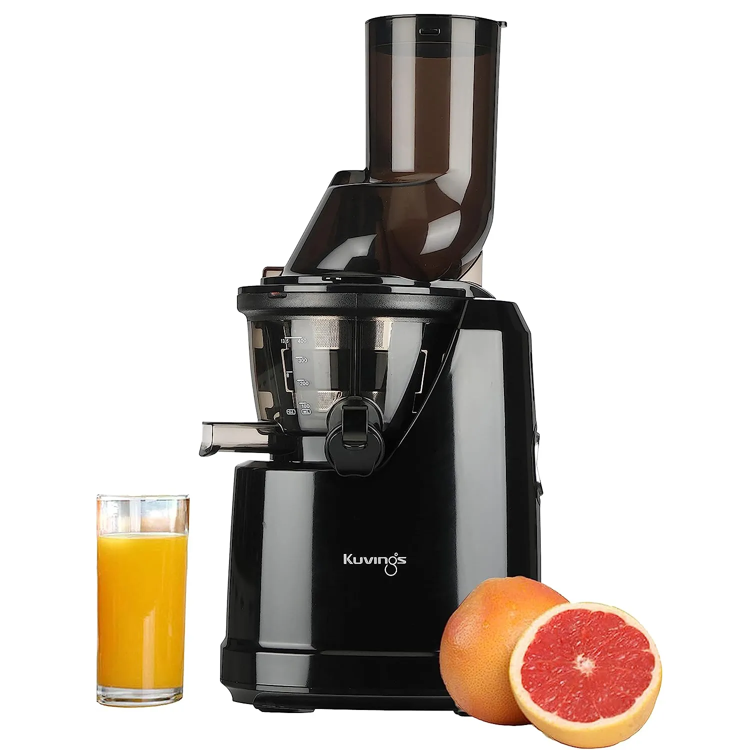 Kuvings B1700 Dark Silver Professional Cold Press Whole Slow Juicer with Smoothie & Sorbet Attachments Included