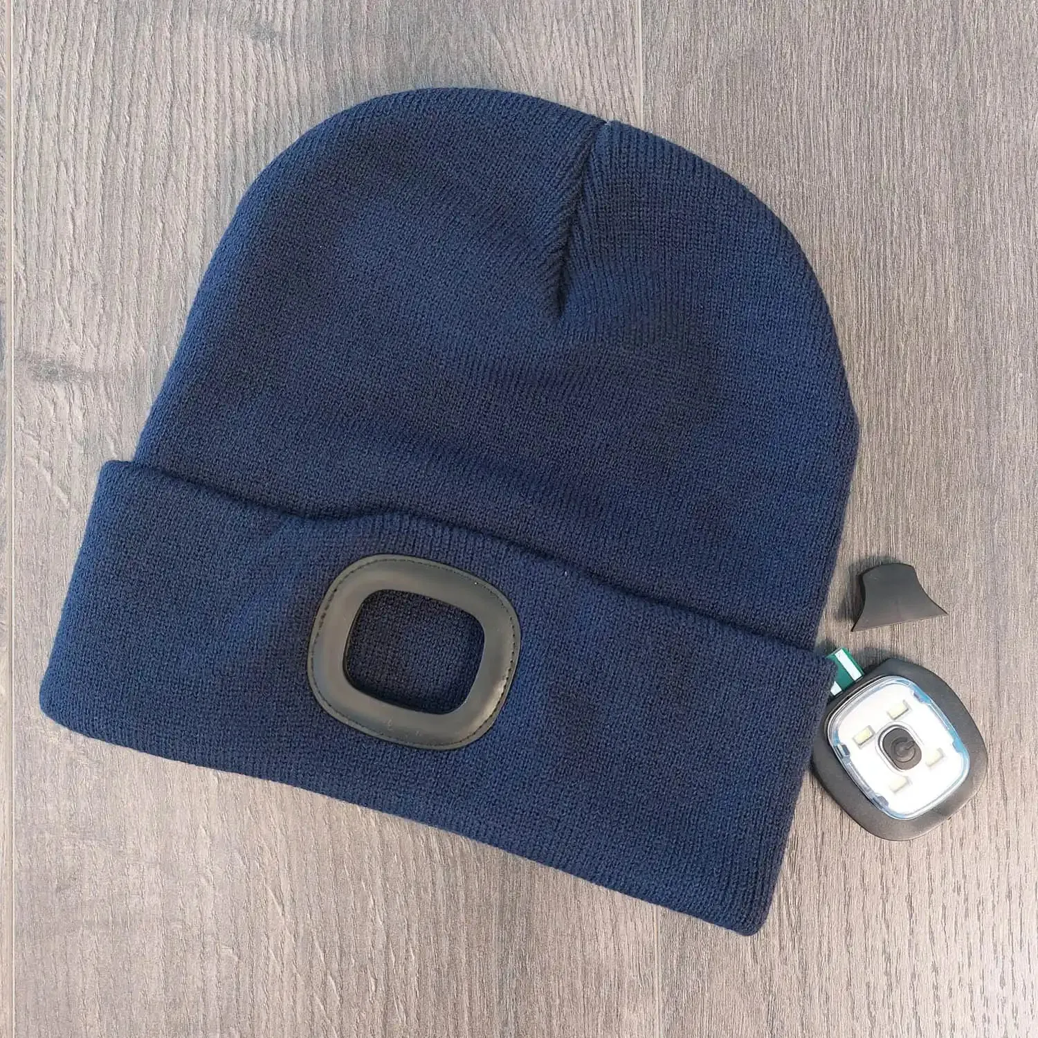 LED Torch Hat - Navy