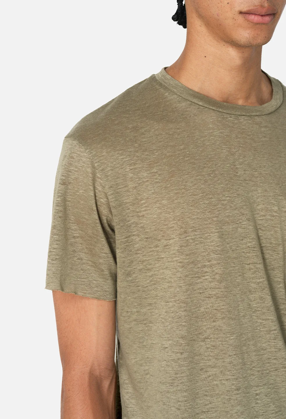 Linen Anti-Expo Tee / Olive