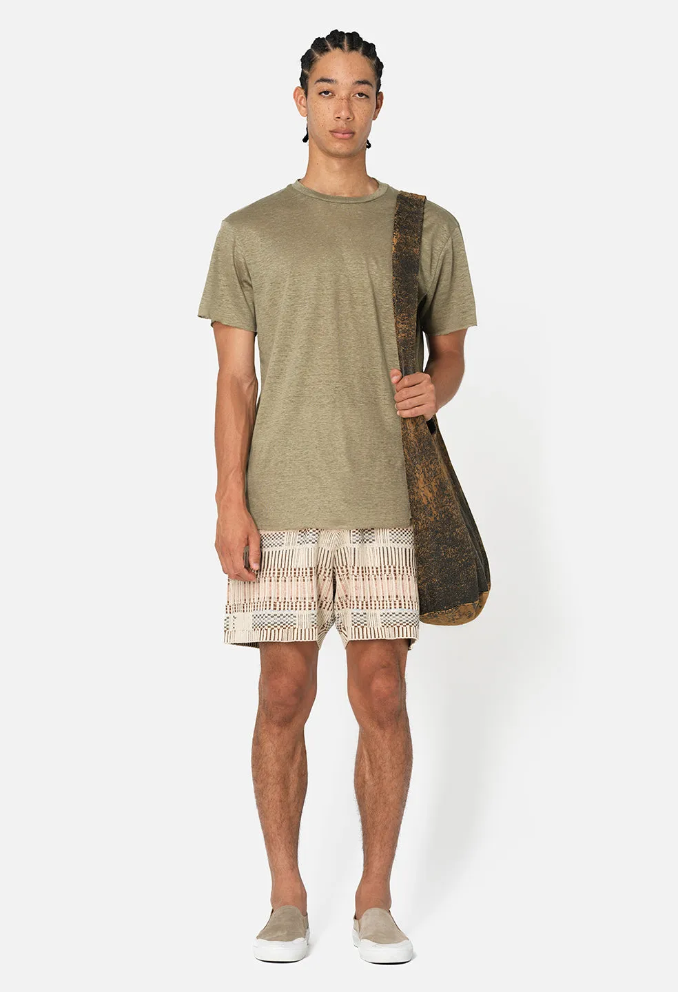 Linen Anti-Expo Tee / Olive