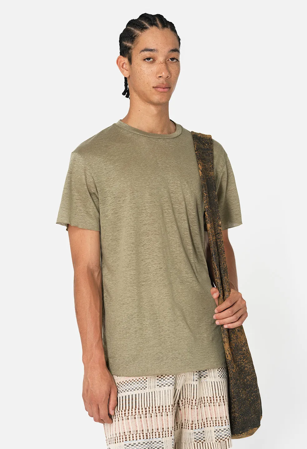 Linen Anti-Expo Tee / Olive