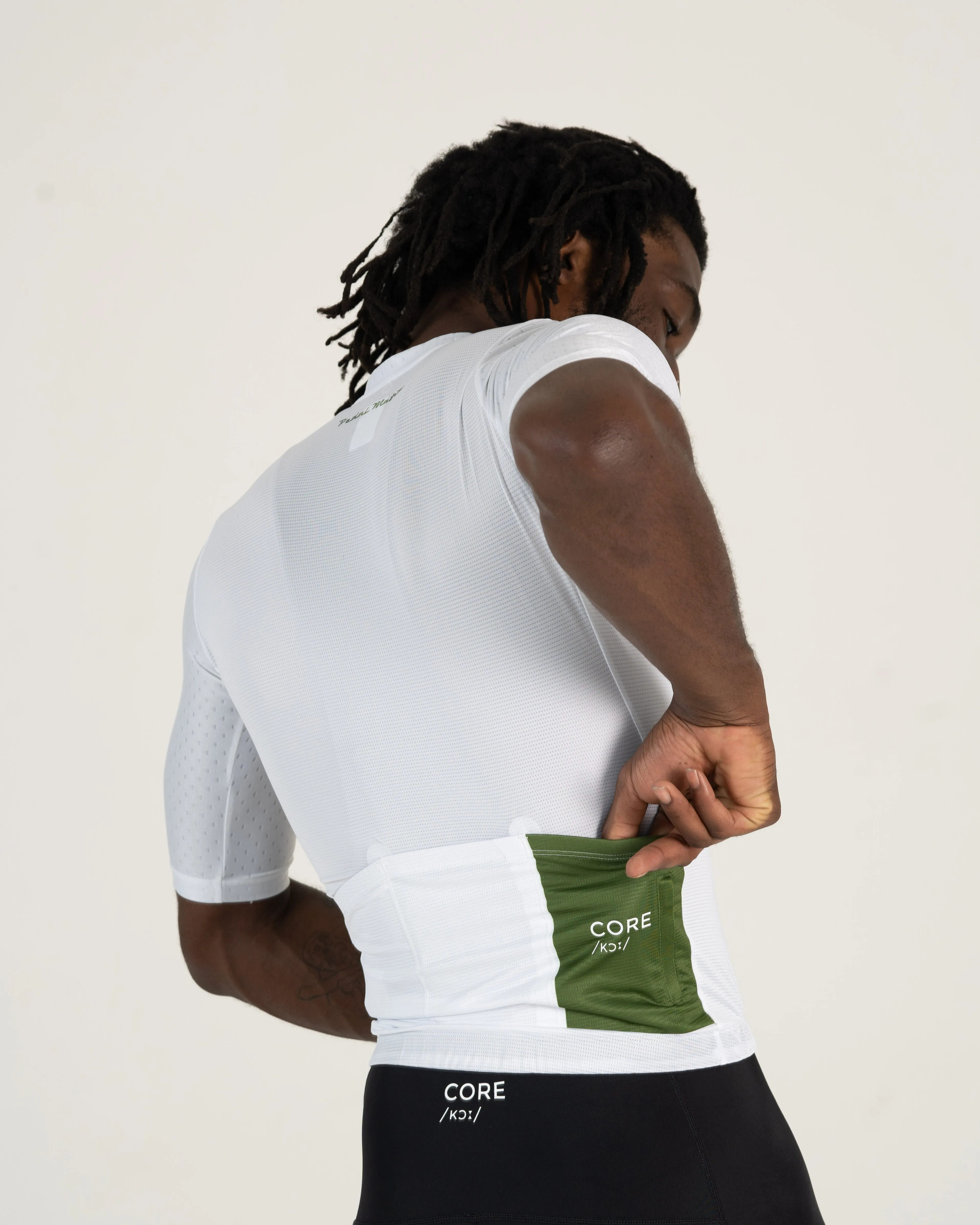 Mens Core Jersey - White Green