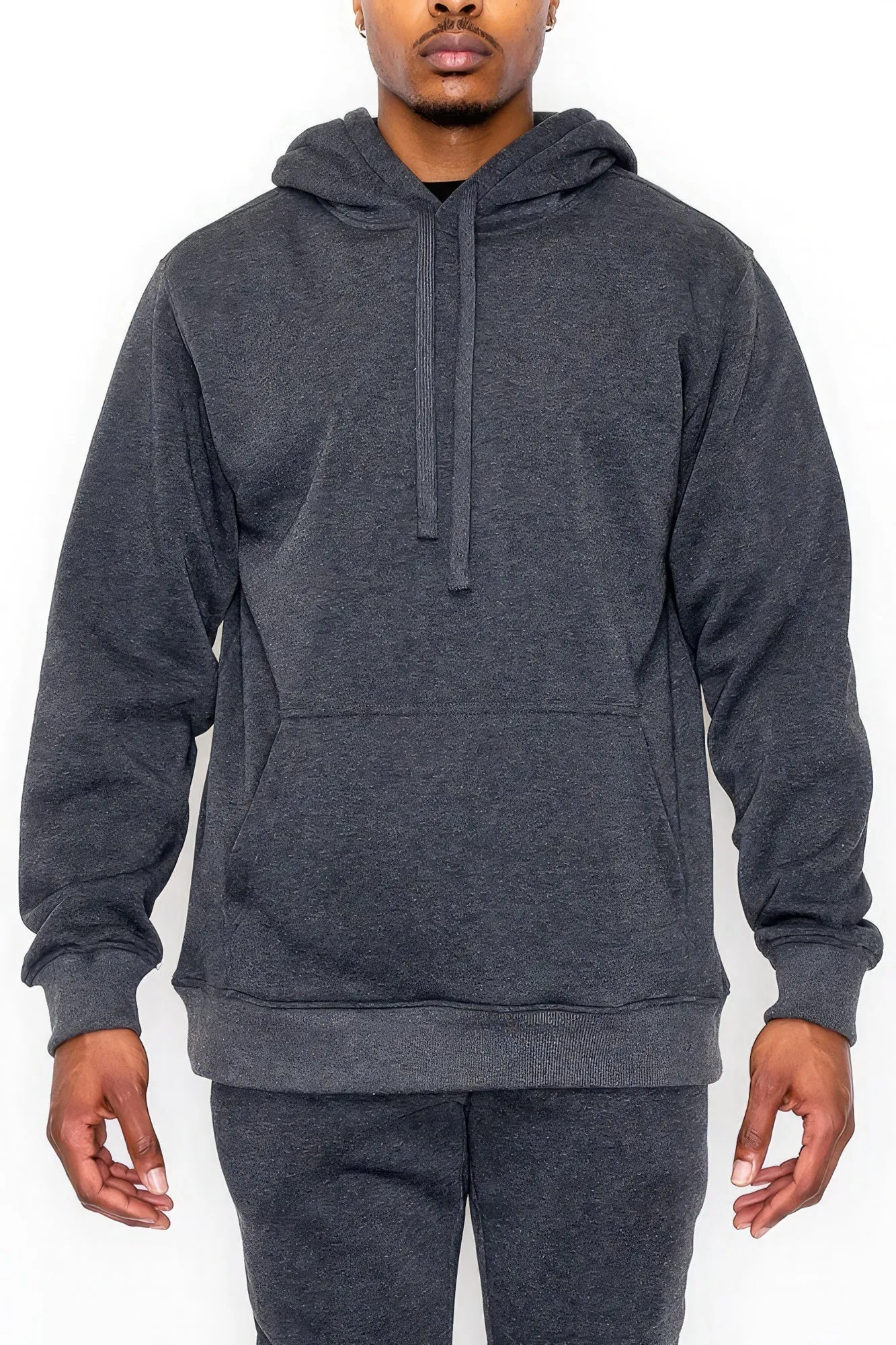 Men's Fleece Pullover Kangaroo Pocket Hoodie