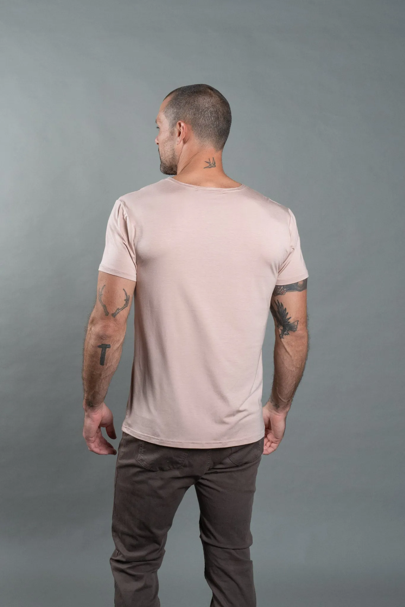 Men's Modal Pocket Sailor Crew Neck Tee