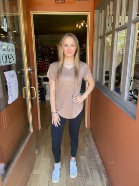 Mocha Jess Lea Basic Tee