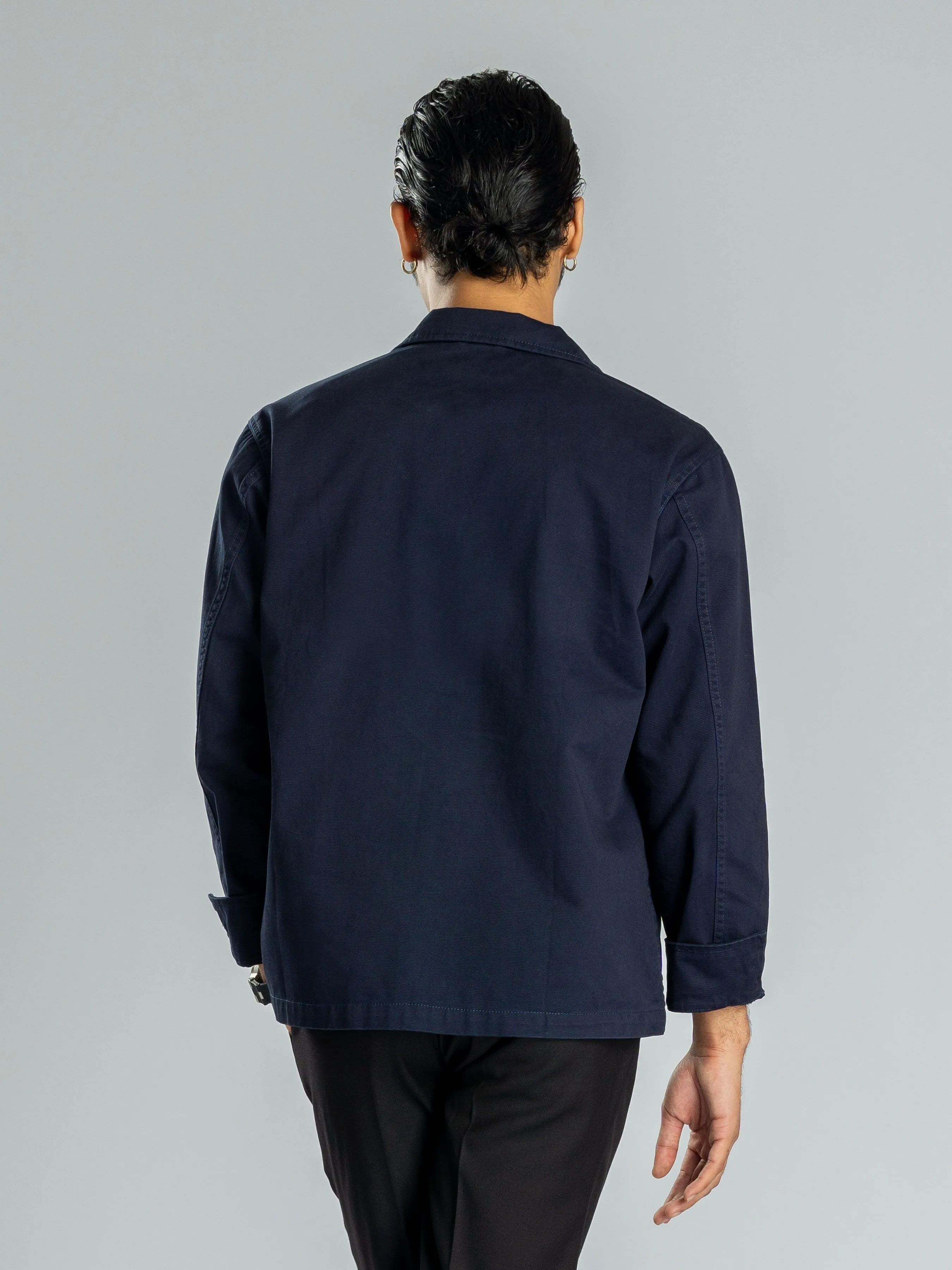 Modern Safari Jacket - Navy Blue