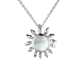 Mother of Pearl Sunflower Pendant