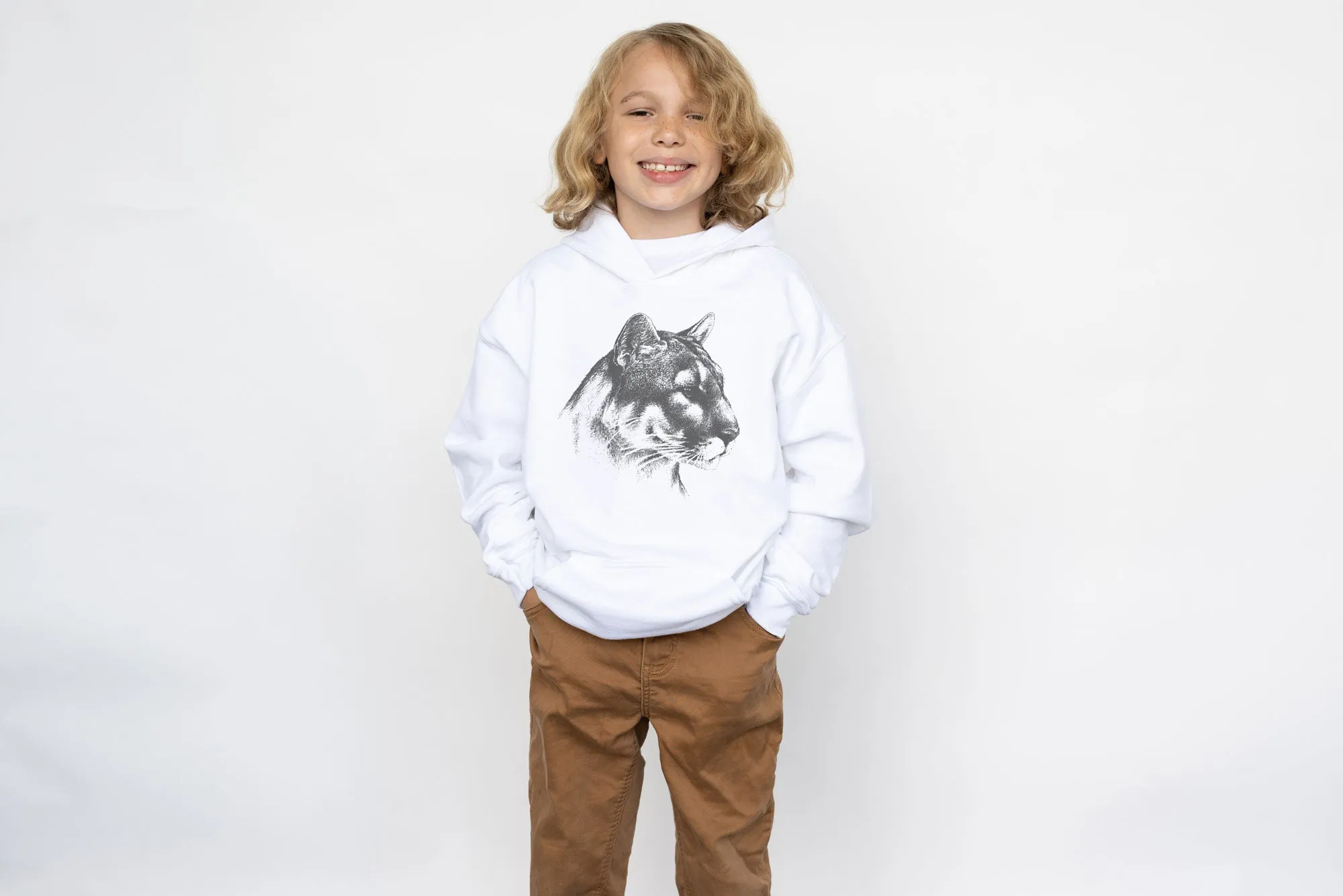 Mountain Lion / Cougar Kids Hoodies