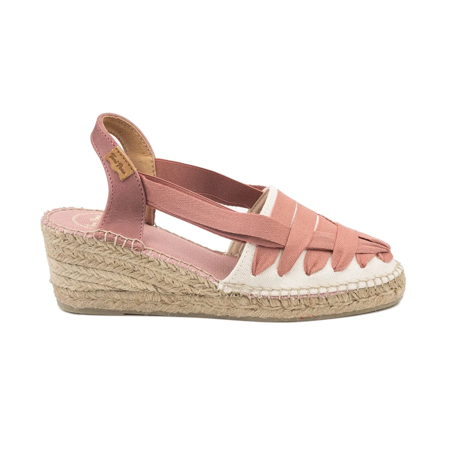 Multicolor Cotton Blend Wedge Espadrille for Women - Tracy-CU