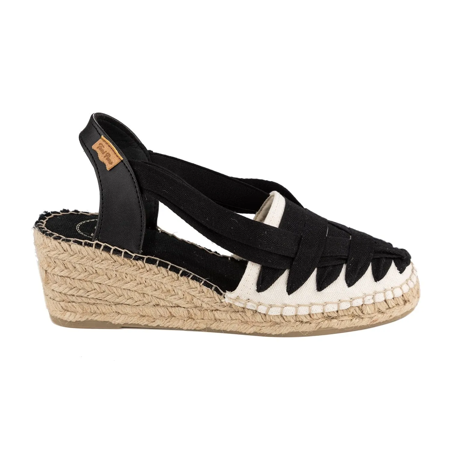 Multicolor Cotton Blend Wedge Espadrille for Women - Tracy-CU