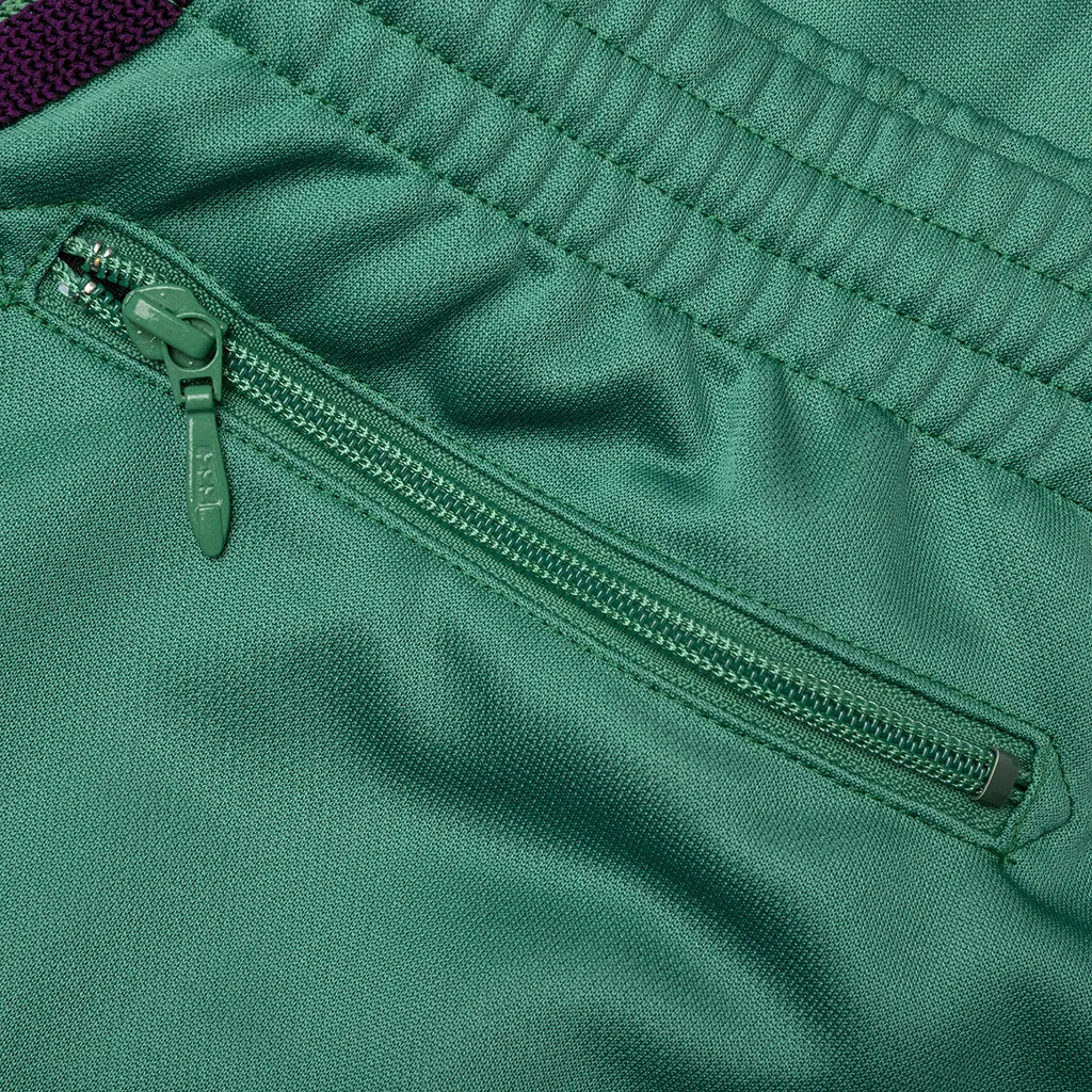 Narrow Track Pant Poly Smooth - Emerald